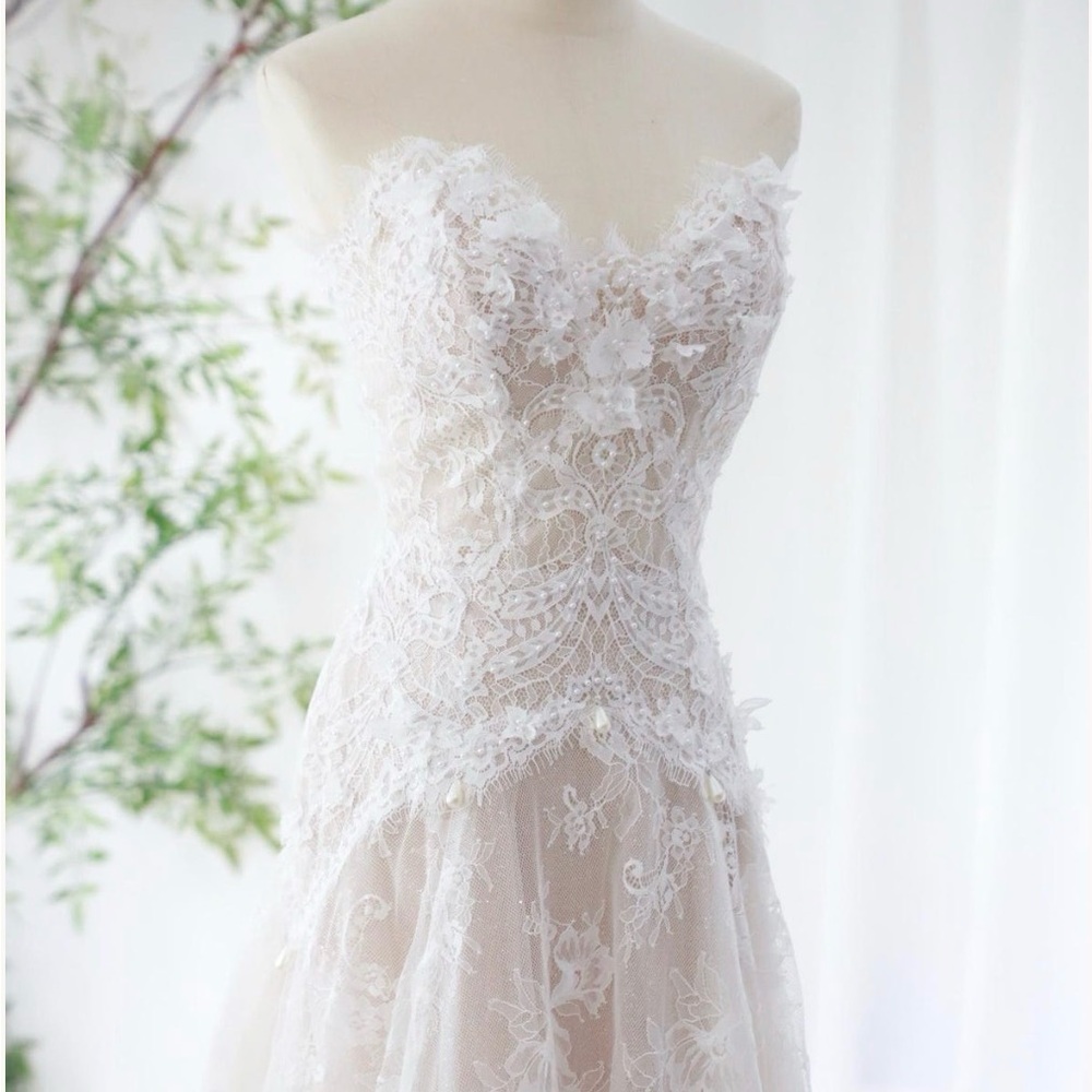 Elegant Lace Wedding Dress - Picture 3 of 10